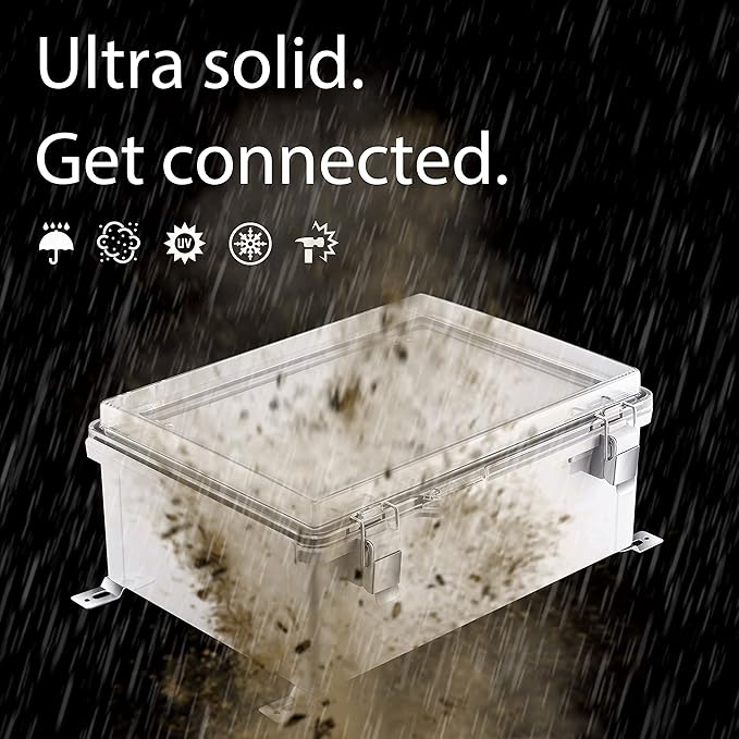 Gratury Junction Box, IP67 Waterproof Plastic Enclosure