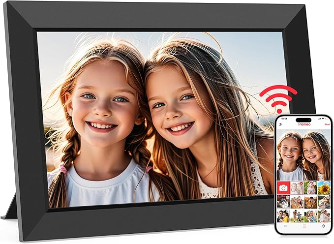 Frameo 10.1 Inch WiFi Digital Picture Frame, Smart Cloud Electronic Photo Frame