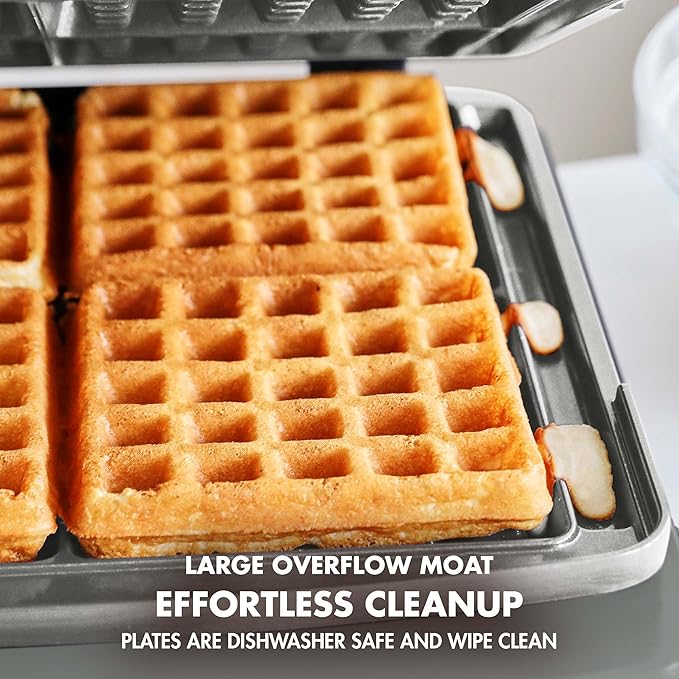 GreenPan Elite 4-Square Belgian & Classic Waffle Maker, Healthy Ceramic