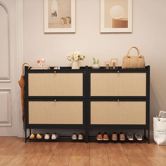 AVZEAR Narrow Shoe Storage Cabinet