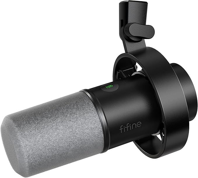 FIFINE Dynamic Microphone, XLR/USB Podcast Recording PC Microphone