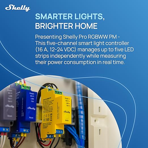 Shelly Pro RGBWW PM | Wi-Fi & LAN Smart Remote Control