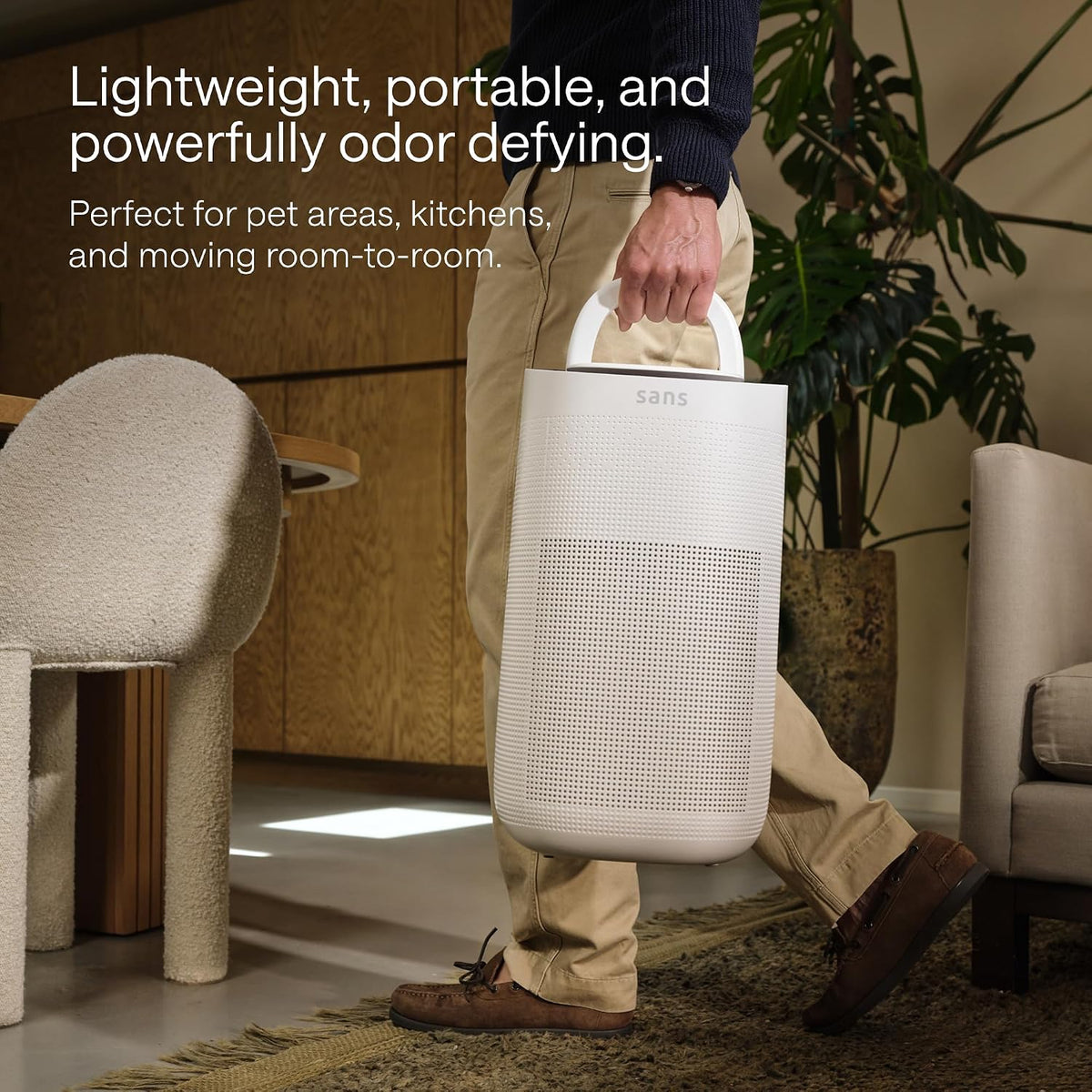 Sans HEPA Air Purifier for Whole Home & Large Rooms, 1,854 Sq Ft - White