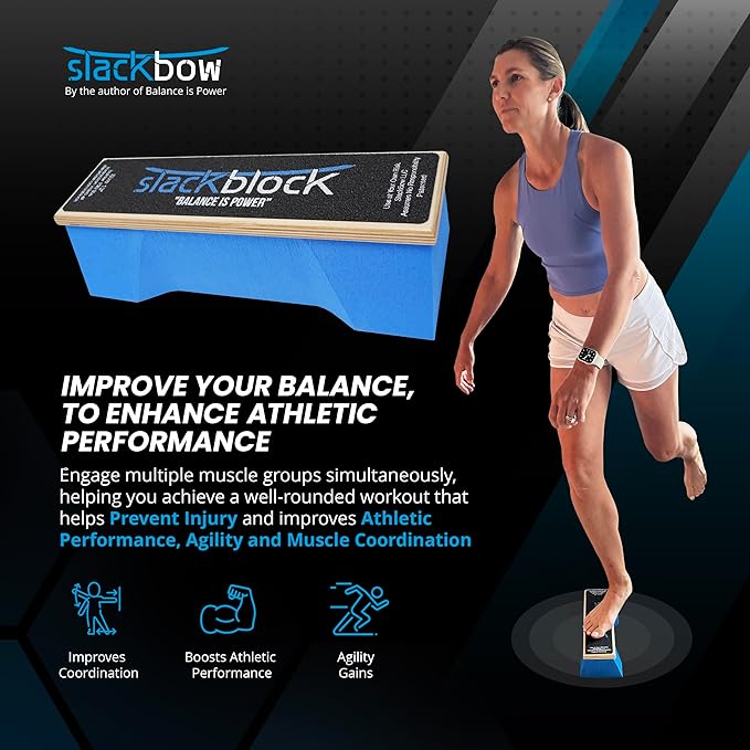 SlackBow SlackBlock Athletic Balance Trainer – Improve Balance, and Athletic