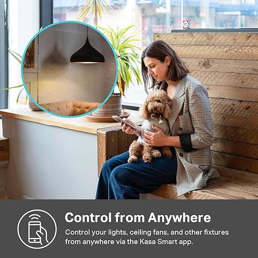 Kasa Smart Kasa Matter Smart Dimmer Switch: Voice Control w/Siri, Alexa &