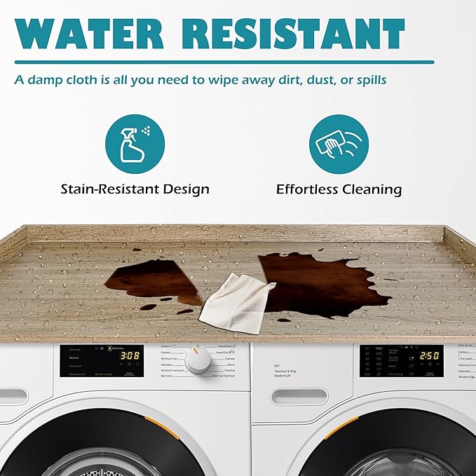 Royxen Laundry Countertop Solid Wood, Countertop