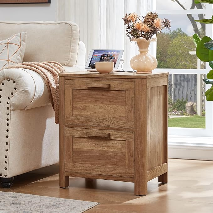 Joaxswe Farmhouse Nightstand Set of 2