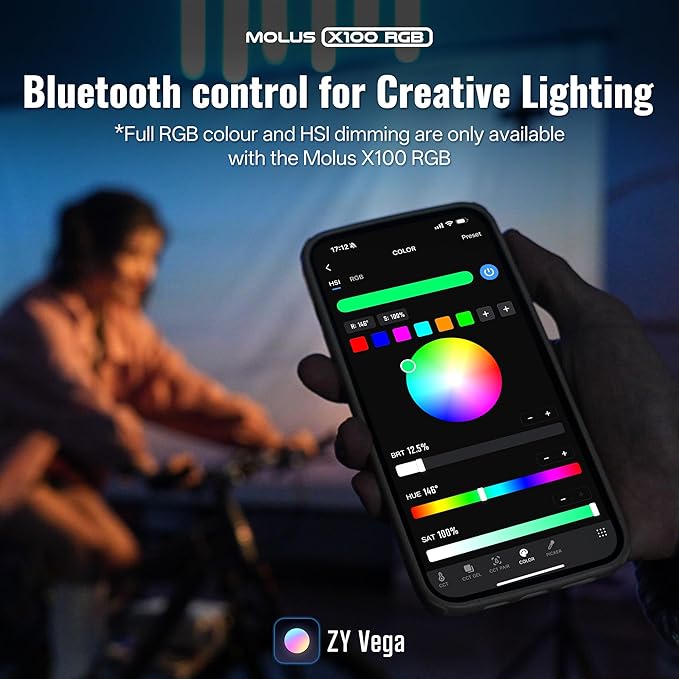 ZHIYUN MOLUS X100 RGB PRO 100W Video Light V2 Upgraded Version Professional