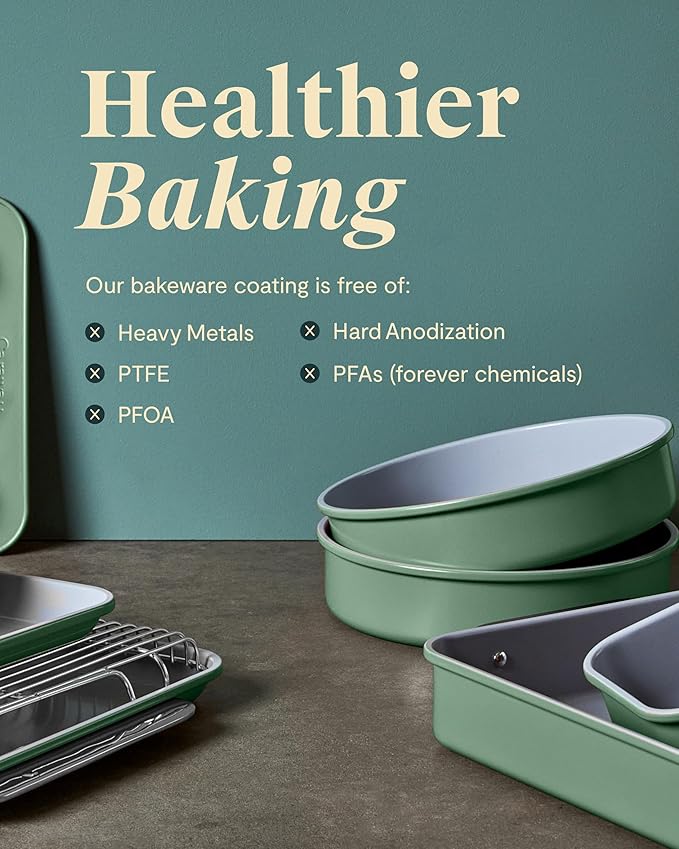 Caraway Non-Stick Ceramic 12-Cup Muffin Pan Duo