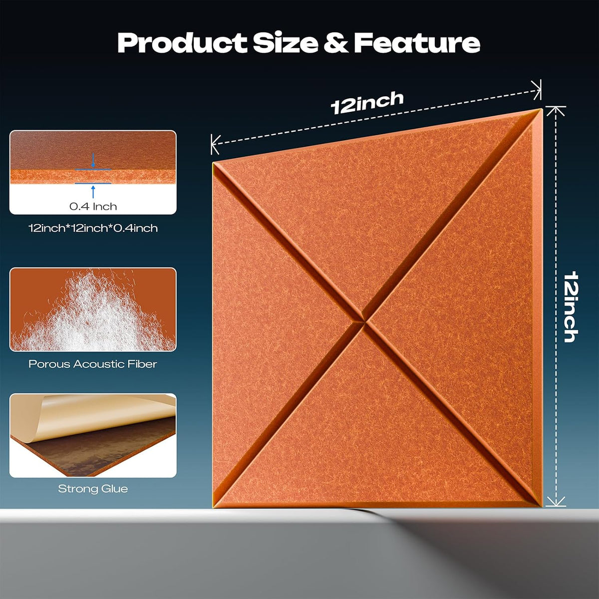 sonicism 12 pack x-lined acoustic panels shown in use