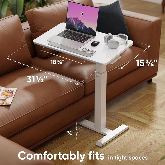 ONKRON Laptop Cart on Wheels, max Load up to 17.6 lbs, Small Rolling Table