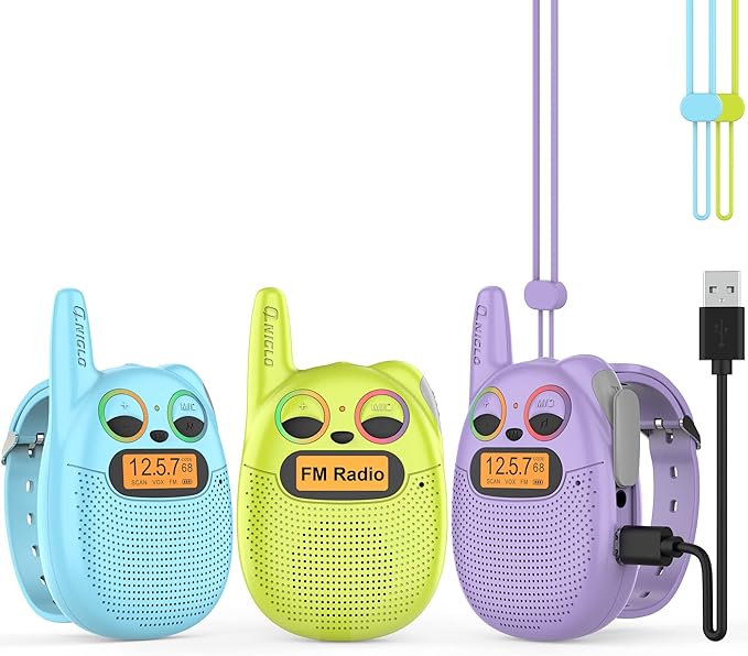 Qniglo Kids Walkie Talkies Rechargeable, Gifts