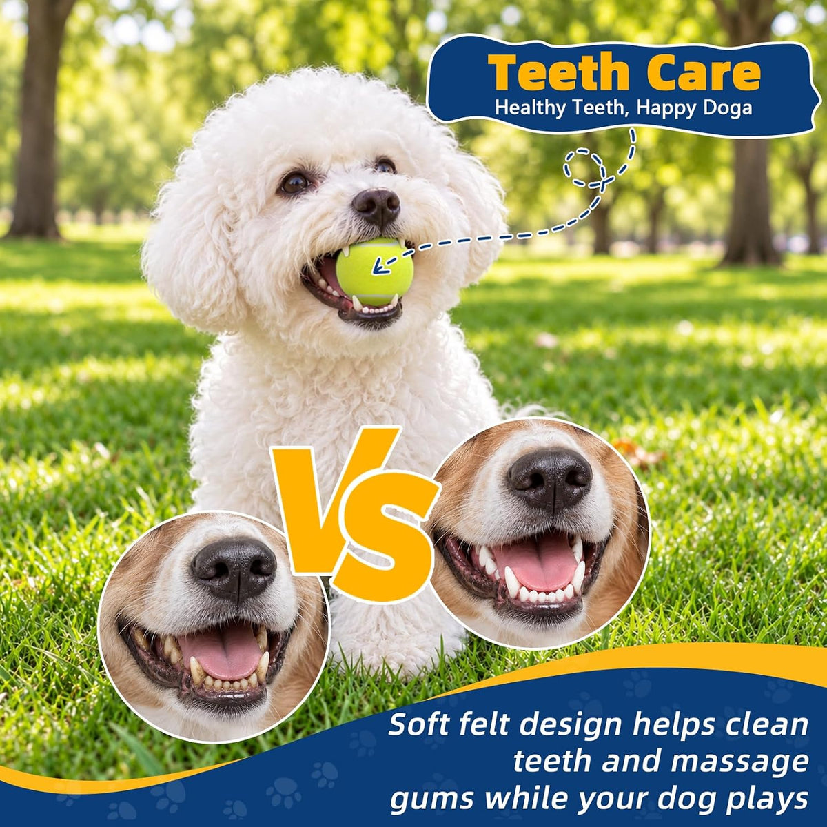 SHYUJAJIE Dog Balls, Tennis Balls for Dogs