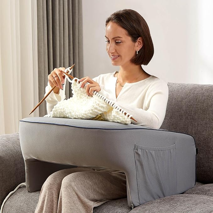 Reading Pillow for Gaming, Extra Large Laptop Pillow for Adult, Memory Foam Lap