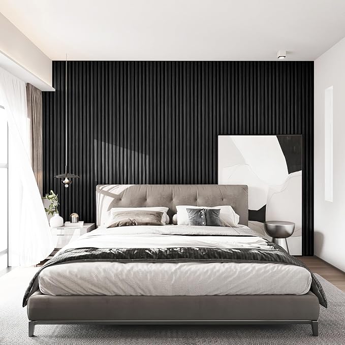 Art3d Slat Wall Panels, WPC Soundproof 3D Wall Paneling (8-Pack)