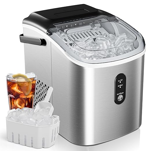 EUHOMY Ice Maker Countertop, Portable Ice Machine