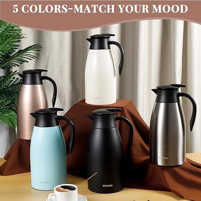 68 Oz Thermal Coffee Carafe, Stainless Steel Insulated Vacuum coffee crafts to