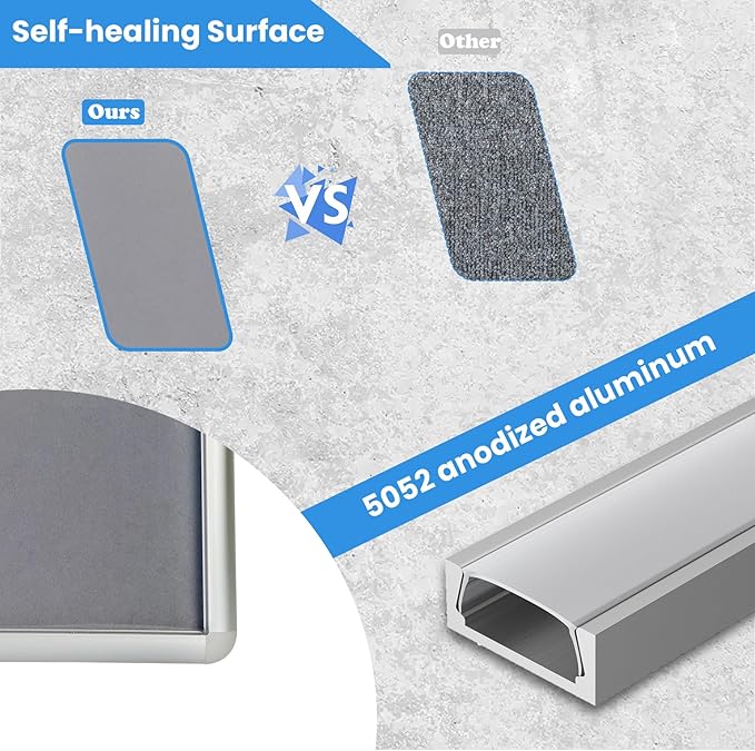 Magula Enclosed Bulletin Board Tamper-Proof Dispaly Case, Aluminium Frame