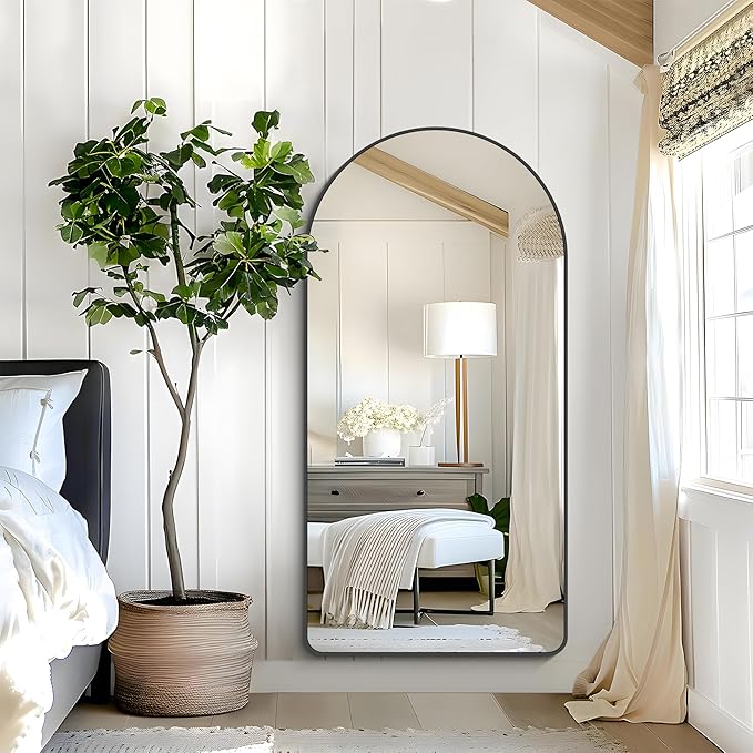 Arched Bathroom Mirror, Wall Mounted Mirror, Living Room, Vertically Hanging