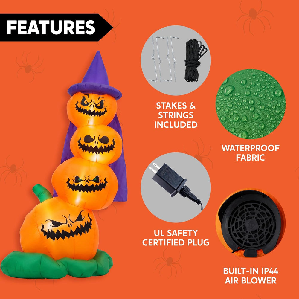 Joiedomi 6 FT Halloween Inflatables Outdoor Pumpkins