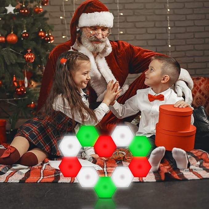 Vcwtty Hexagon Lights, Smart LED Wall Lights (12 Pack)