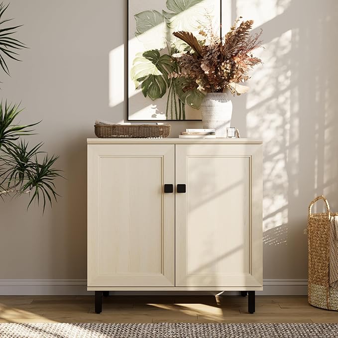 Multifunctional Buffet Sideboard Cabinet Farmhouse Modern Storage Cabinet