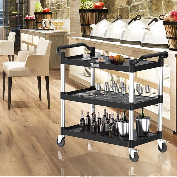 TUFFIOM Plastic Service Utility Cart