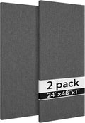 Olanglab Acoustic Panels 2 Pack, Fabric Wrapped Sound Proof Foam Panels