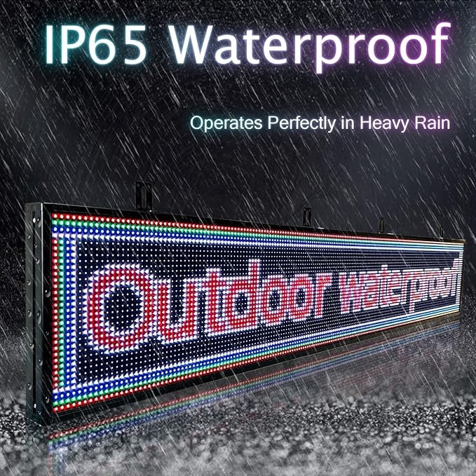 programmable led sign custom scrolling digital signage display screen outdoor