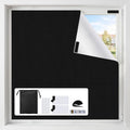Serlmwnt 100% Blackout Bedroom Curtains, No-Drill, Customizable Blackout Curtains (Suitable for Bedrooms, Home Theaters, RVs) (57" W x 118" H)