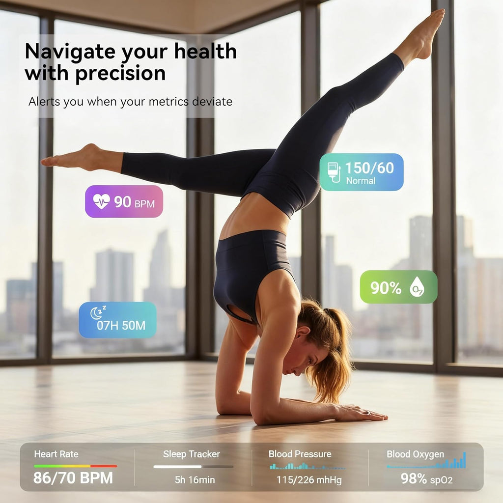 smart ring for women, fitness & activity tracker shown in use