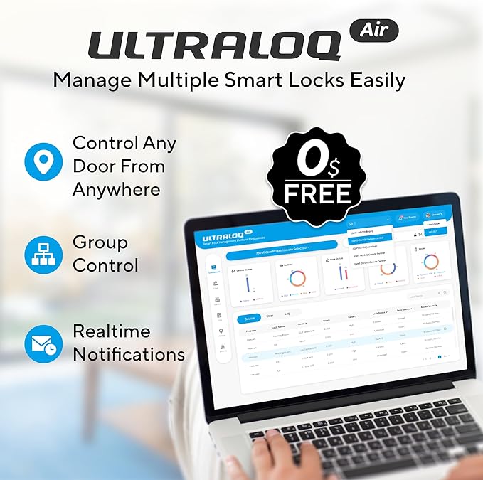 ULTRALOQ Latch 5 World's First Built-in WiFi Smart Lock