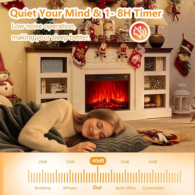 SOOWERY Electric Fireplace