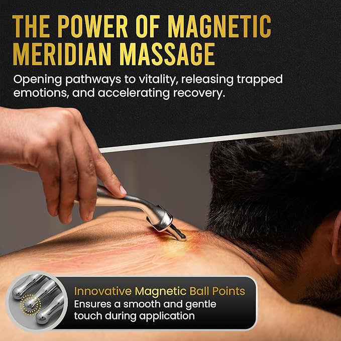 MagnetRX® Magnetic Therapy Massage Fork – Multi–Functional Magnetotherapy Pen
