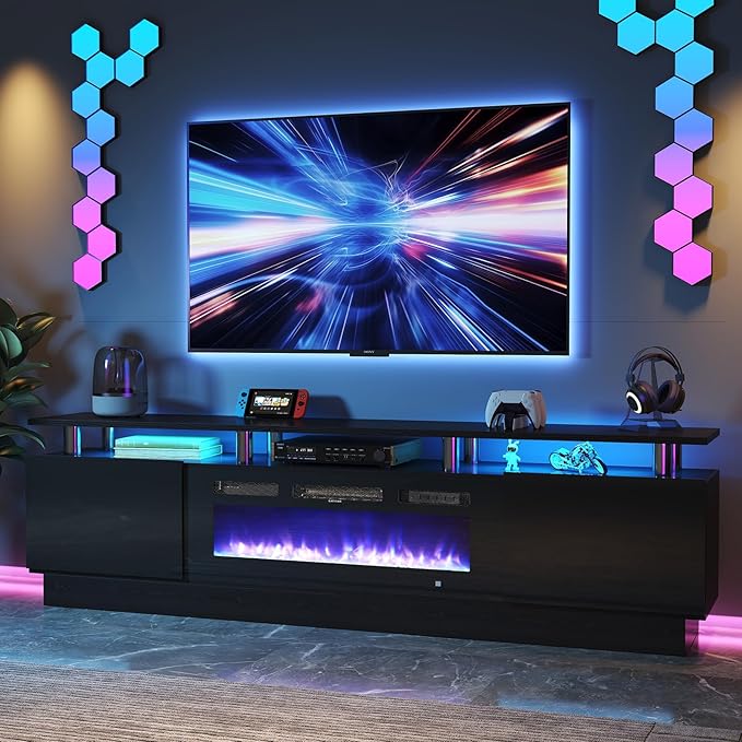 oneinmil Fireplace TV Stand