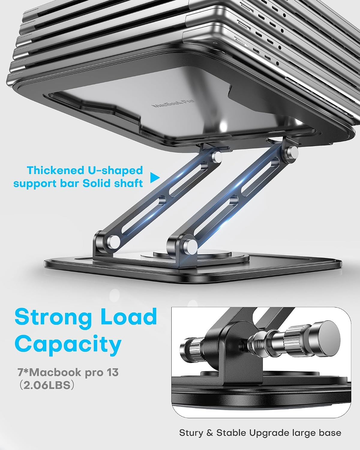 loxp adjustable laptop stand, computer stand with 360, package contents