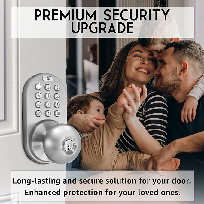 MiLocks TKK-02SN Tkk-Sn Digital Door Knob Lock