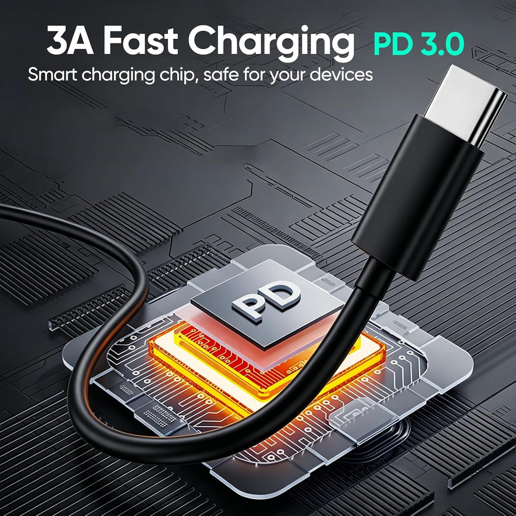 USB to USB C Cable 6FT 20-Pack,3A Charge Data Sync Android Auto&Car Carplay