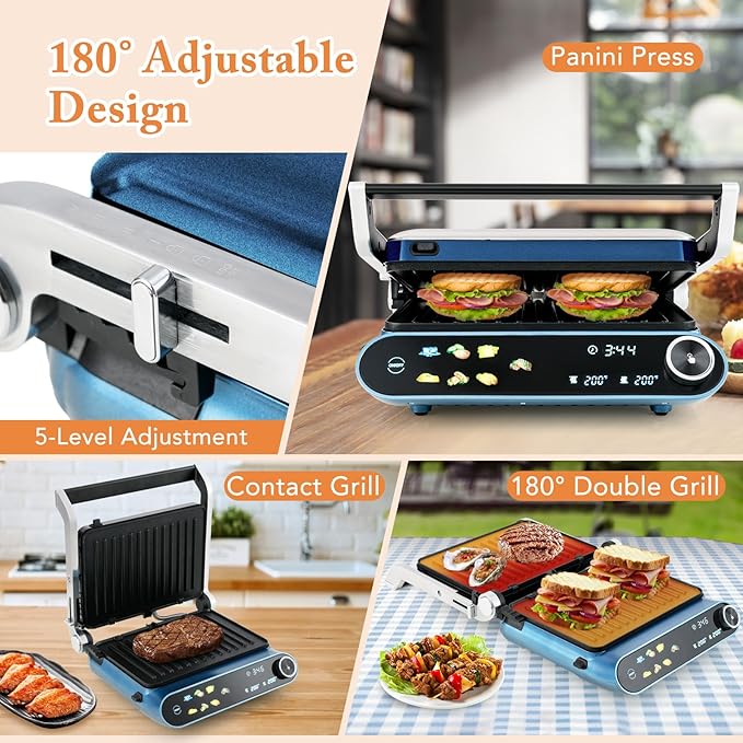 ARLIME Panini Grill Press Sandwich Maker, 1200W Electric Griddle