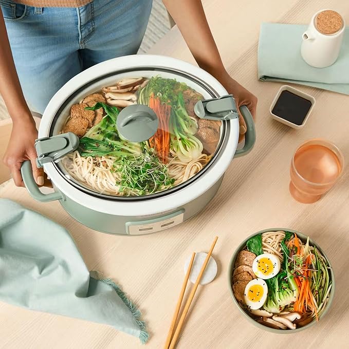 Crock-Pot Locking Lid 6qt Cook and Carry Programmable Slow Cooker Moonshine