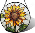 DASTOLL Stained Glass Window Hanging