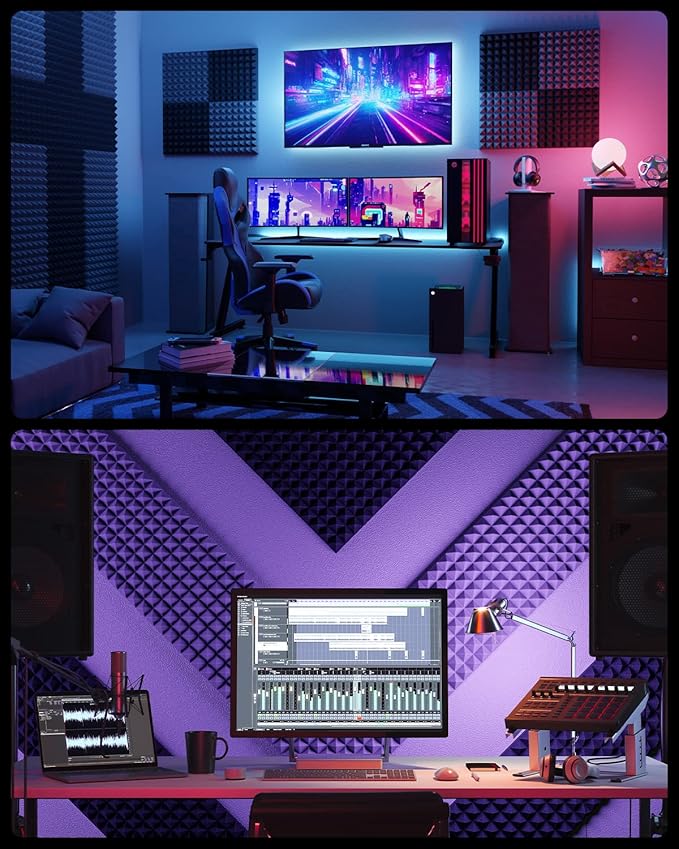 Sonicism Sound Proof Foam Panels (30 Pack)