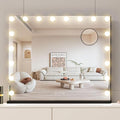 Vanity Mirror with Lights, Makeup Mirror with 17 Dimmable LED Bulbs, 3 Color