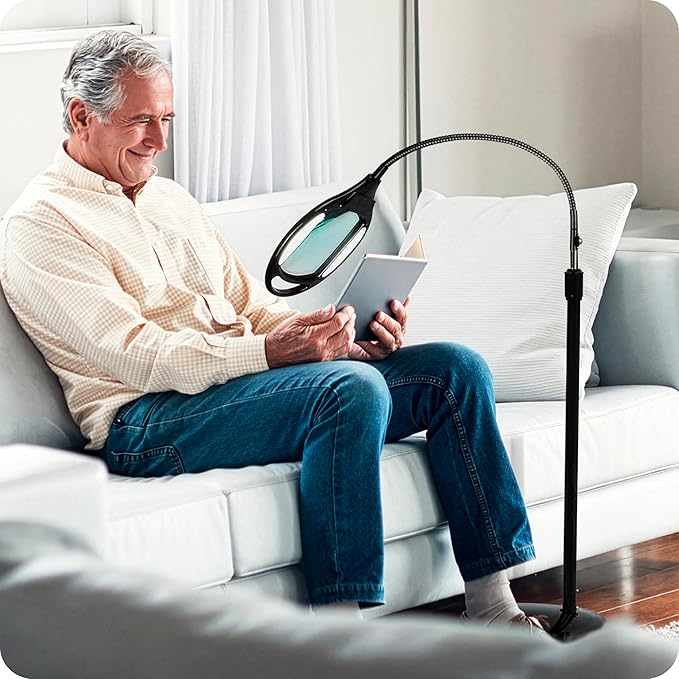 Brightech LightView Pro Magnifying Floor Lamp