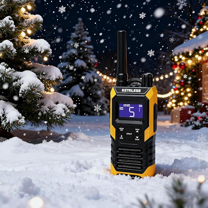 KETELESE T4 Walkie Talkie IP67 Waterproof, Type-C Rechargable Two Way Radio
