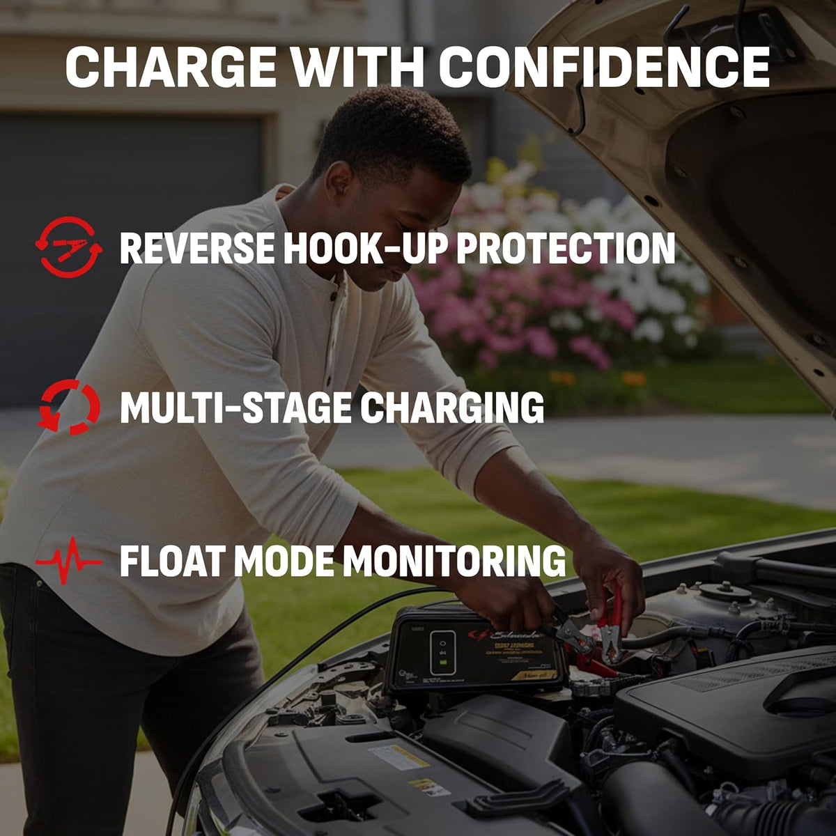 Schumacher Electric 6A Car Battery Charger & Maintainer, 6V/12V – SC1320