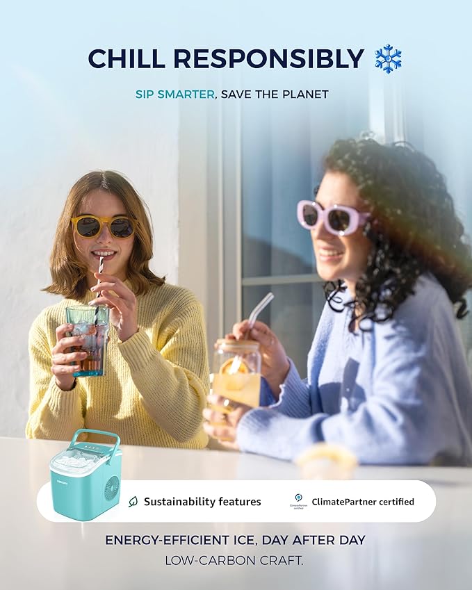 EUHOMY Countertop Ice Maker Machine