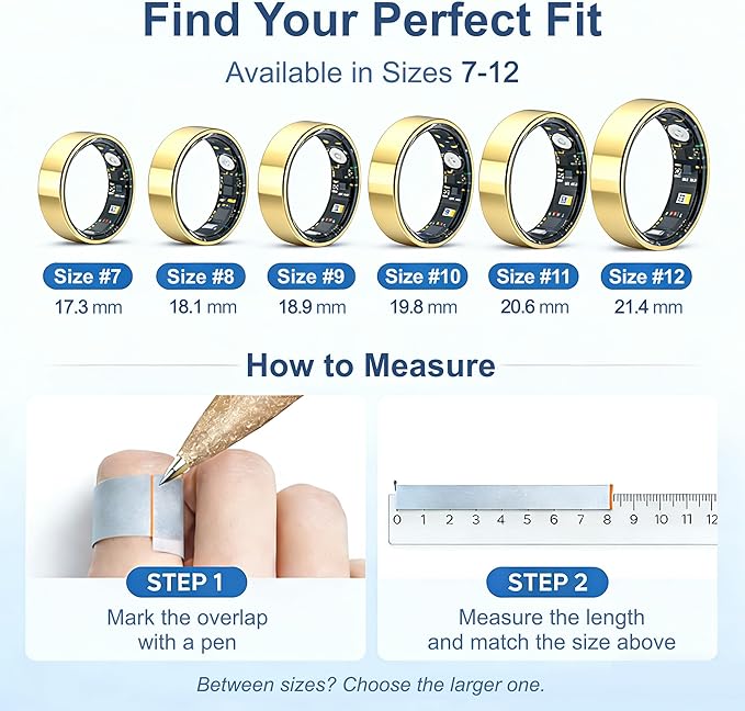 Smart Ring Health & Fitness Tracker