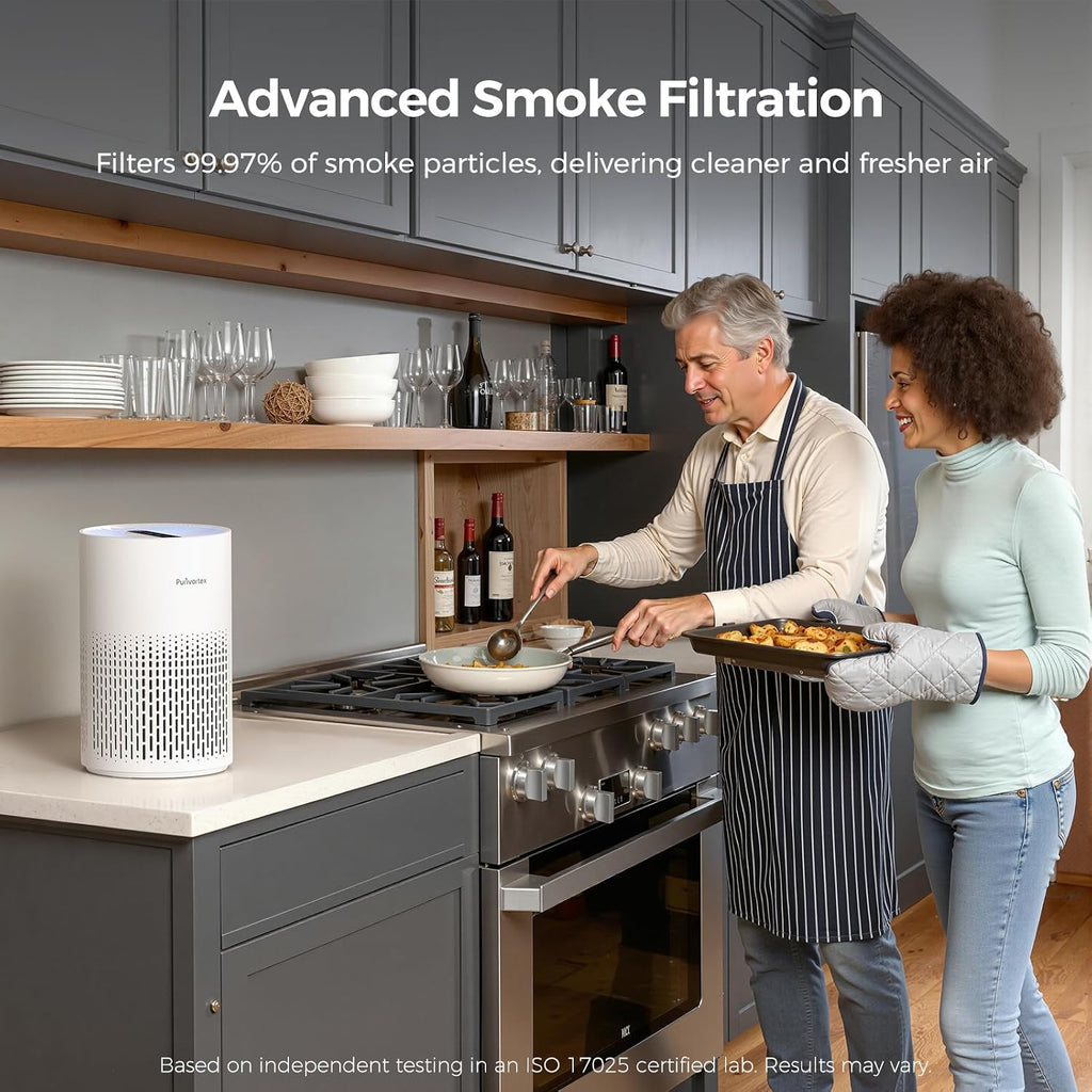 Purivortex Air Purifiers for Home, Covers Up to 880 Sq Ft, PX500 White