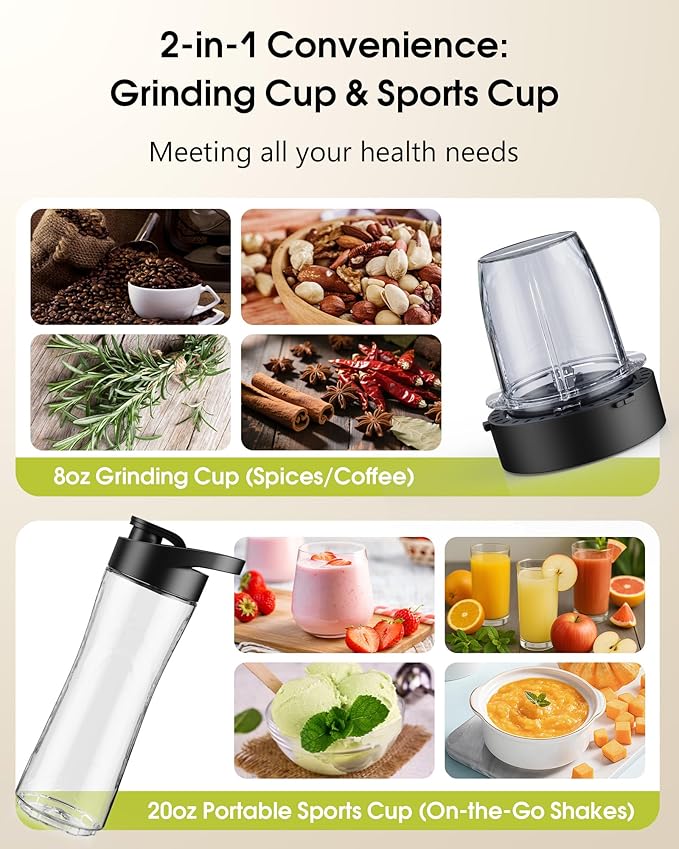 Countertop Blenders for Kitchen, 1400W Professional Blender for Smoothies